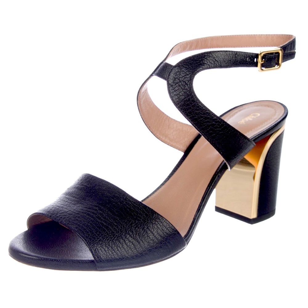 Chloé leather ankle strap heels - sz 7